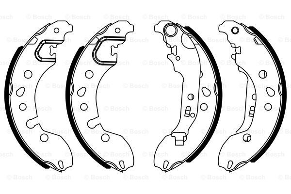 Sada brzdových platničiek kotúčovej brzdy BOSCH