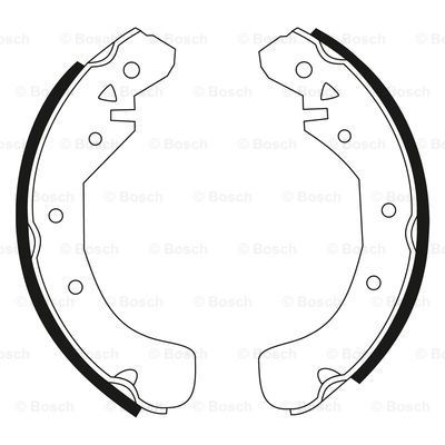 Sada brzdových platničiek kotúčovej brzdy BOSCH