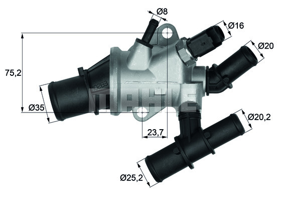 Termostat chladenia BEHR