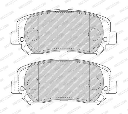 Sada brzdových platničiek kotúčovej brzdy FERODO