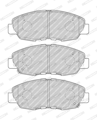 Sada brzdových platničiek kotúčovej brzdy FERODO