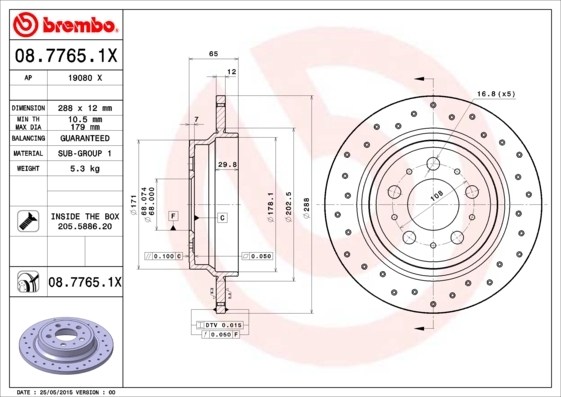 Brzdový kotúč BREMBO