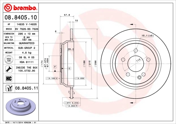 Brzdový kotúč BREMBO