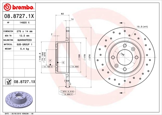 Brzdový kotúč BREMBO