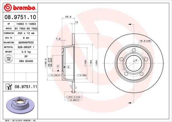 Brzdový kotúč BREMBO