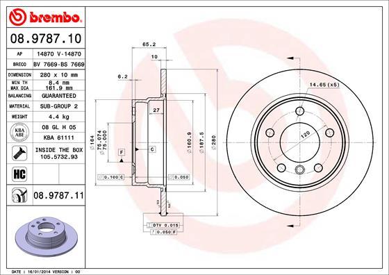 Brzdový kotúč BREMBO