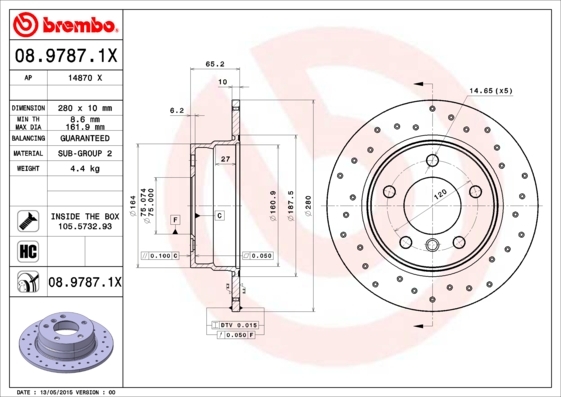 Brzdový kotúč BREMBO