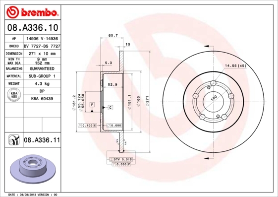 Brzdový kotúč BREMBO