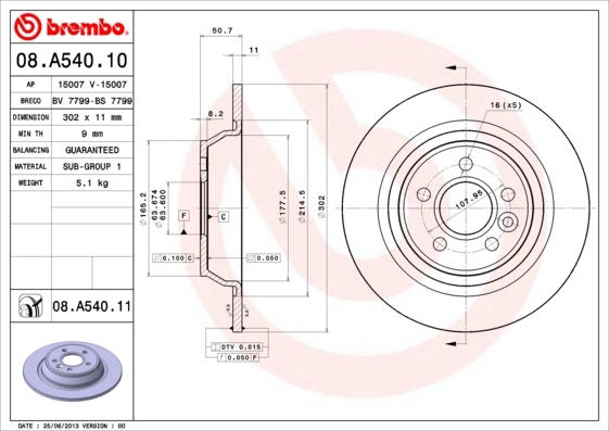 Brzdový kotúč BREMBO