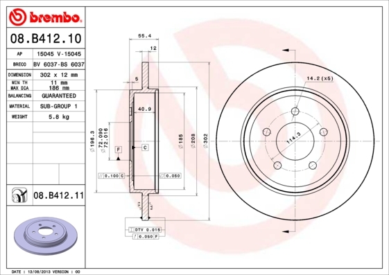 Brzdový kotúč BREMBO