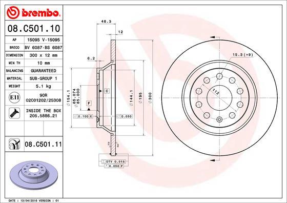 Brzdový kotúč BREMBO