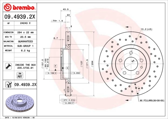 Brzdový kotúč BREMBO