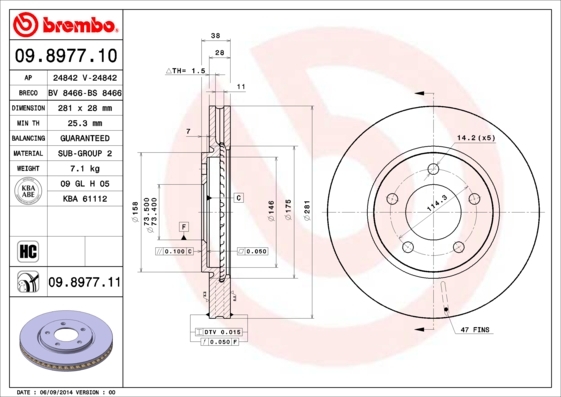 Brzdový kotúč BREMBO