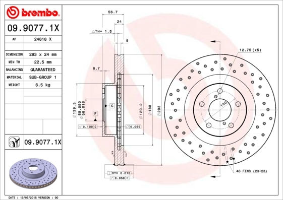 Brzdový kotúč BREMBO