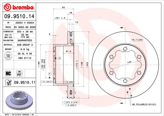 Brzdový kotúč BREMBO