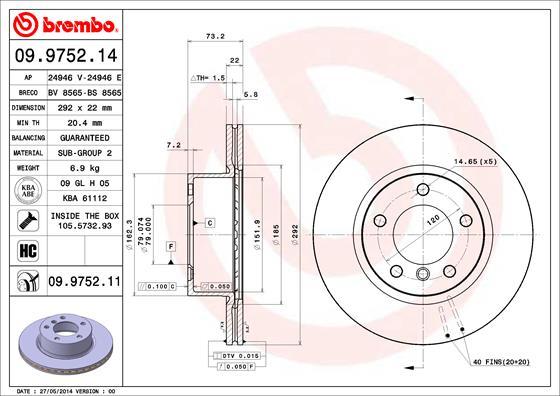 Brzdový kotúč BREMBO