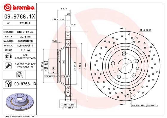 Brzdový kotúč BREMBO