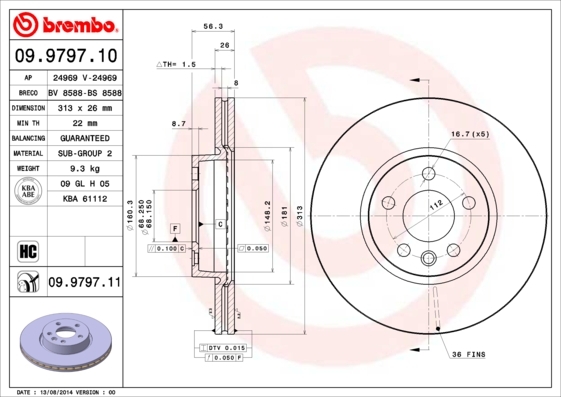 Brzdový kotúč BREMBO