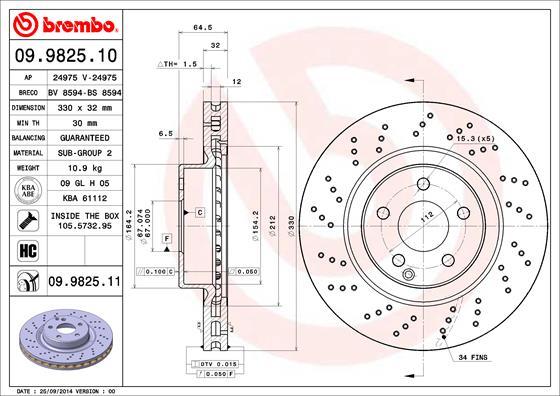 Brzdový kotúč BREMBO