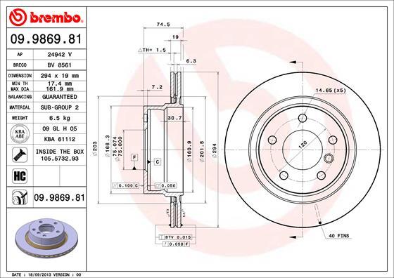 Brzdový kotúč BREMBO