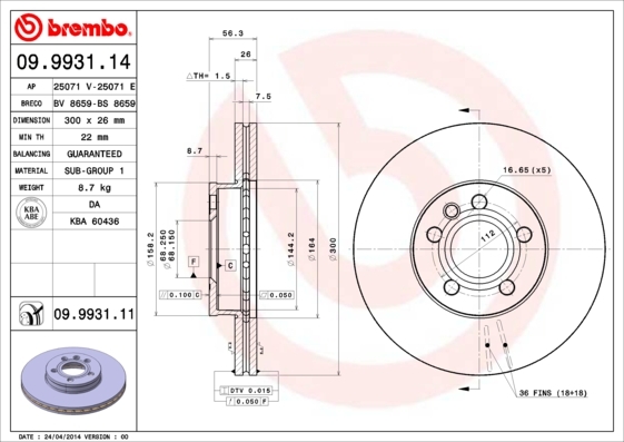 Brzdový kotúč BREMBO