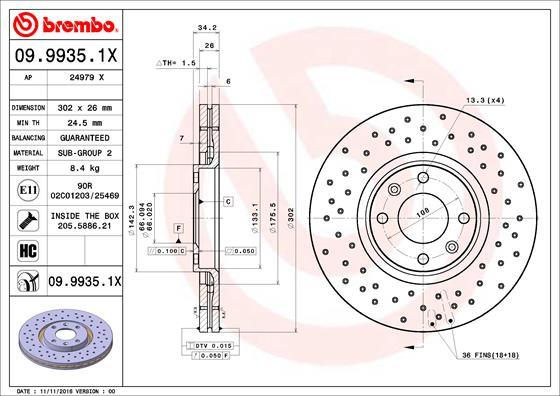 Brzdový kotúč BREMBO