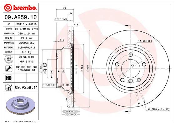 Brzdový kotúč BREMBO