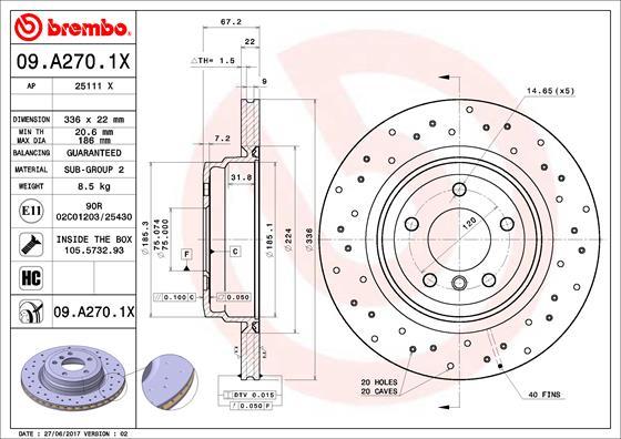 Brzdový kotúč BREMBO