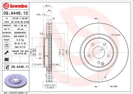 Brzdový kotúč BREMBO