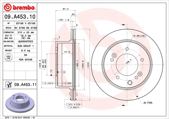 Brzdový kotúč BREMBO