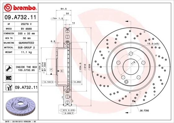 Brzdový kotúč BREMBO