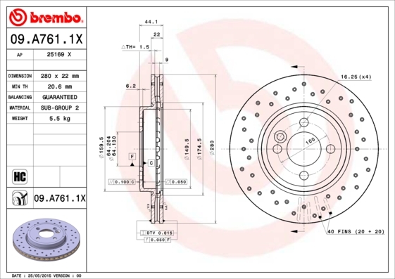 Brzdový kotúč BREMBO