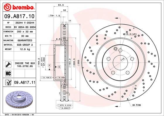 Brzdový kotúč BREMBO