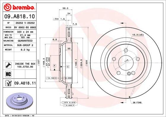 Brzdový kotúč BREMBO