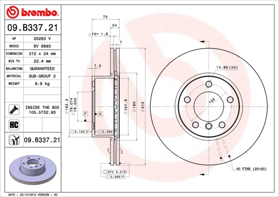 Brzdový kotúč BREMBO