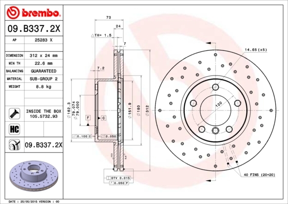 Brzdový kotúč BREMBO