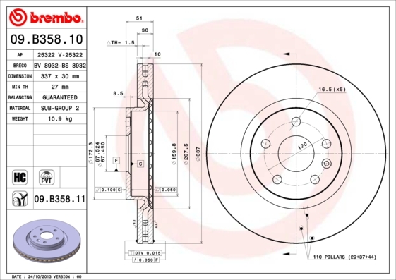 Brzdový kotúč BREMBO