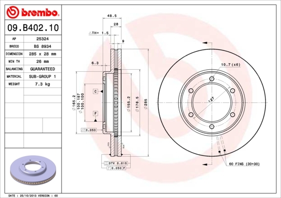 Brzdový kotúč BREMBO