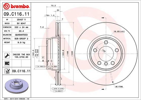 Brzdový kotúč BREMBO