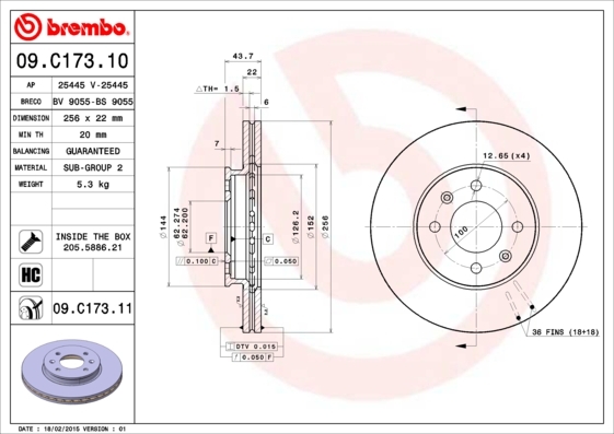 Brzdový kotúč BREMBO