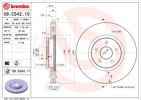 Brzdový kotúč BREMBO