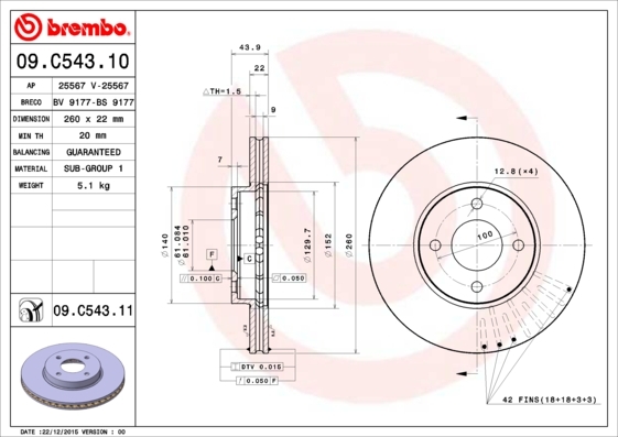 Brzdový kotúč BREMBO