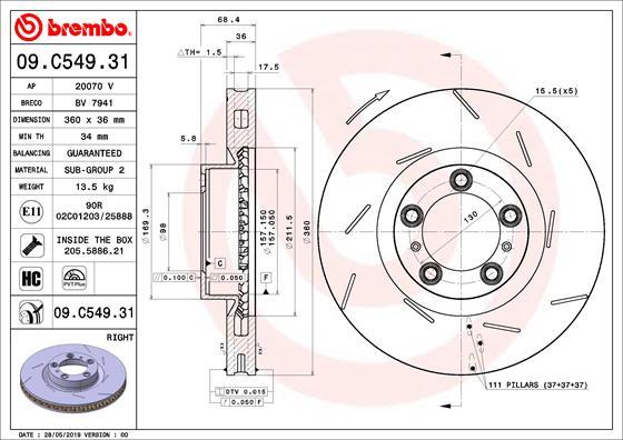 Brzdový kotúč BREMBO