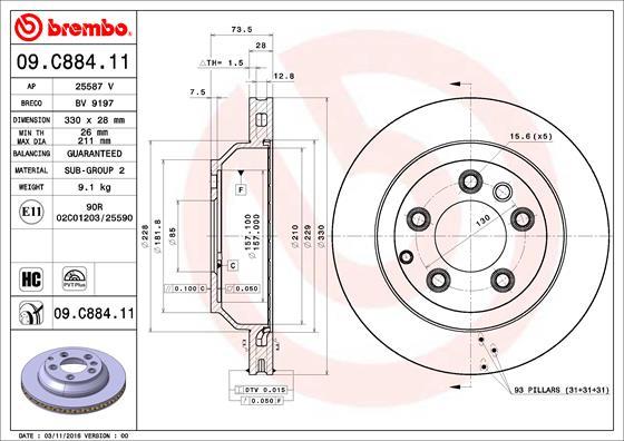 Brzdový kotúč BREMBO