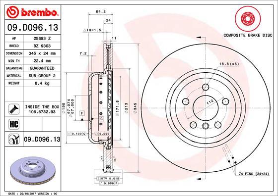 Brzdový kotúč BREMBO