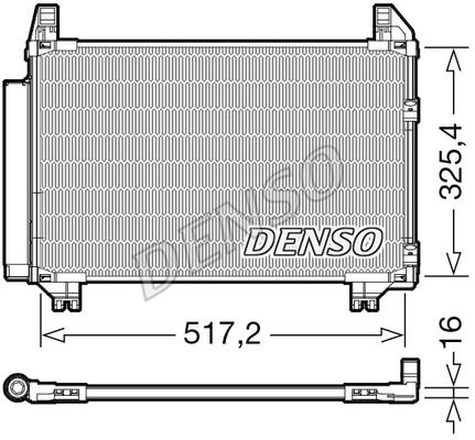 Kondenzátor klimatizácie DENSO
