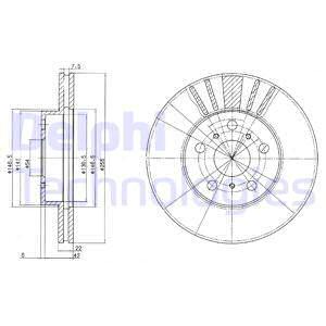 Brzdový kotúč DELPHI