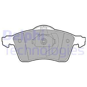 Sada brzdových platničiek kotúčovej brzdy DELPHI