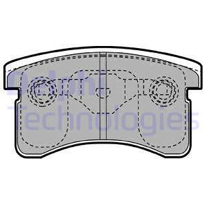 Sada brzdových platničiek kotúčovej brzdy DELPHI