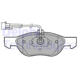 Sada brzdových platničiek kotúčovej brzdy DELPHI